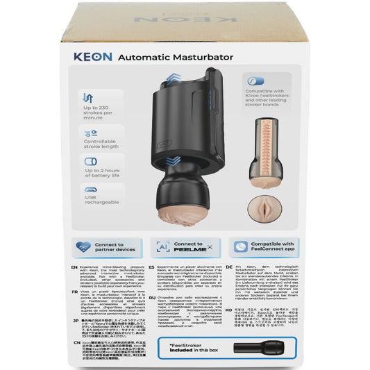 KEON WIFI COMBO AUTOMATIC MASTURBATOR + FEEL STROKER - LuvMechanics