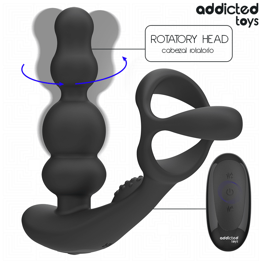 ADDICTED TOYS ROTATING REMOTE CONTROL PROSTATE MASSAGER - LuvMechanics