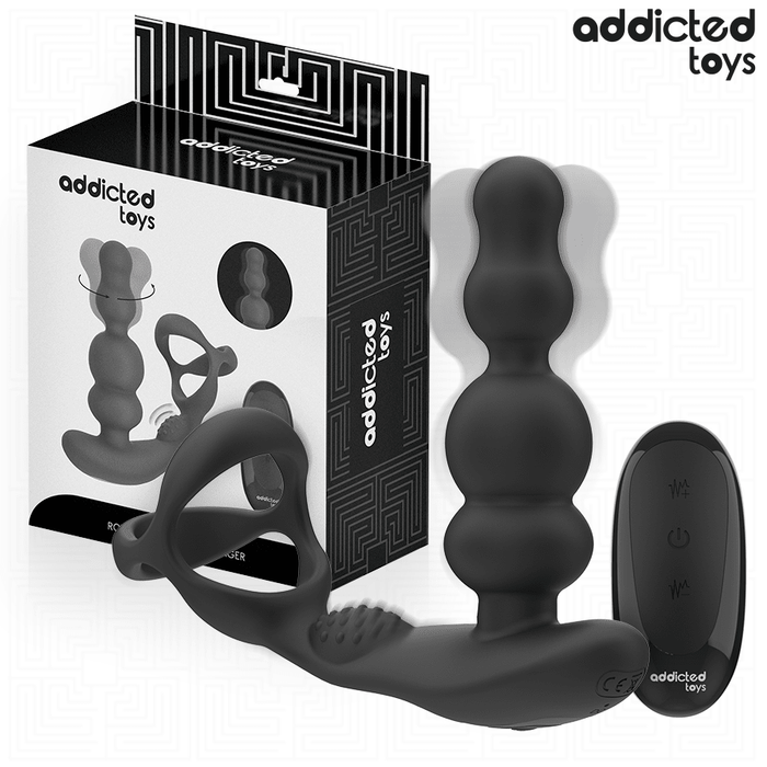 ADDICTED TOYS ROTATING REMOTE CONTROL PROSTATE MASSAGER - LuvMechanics