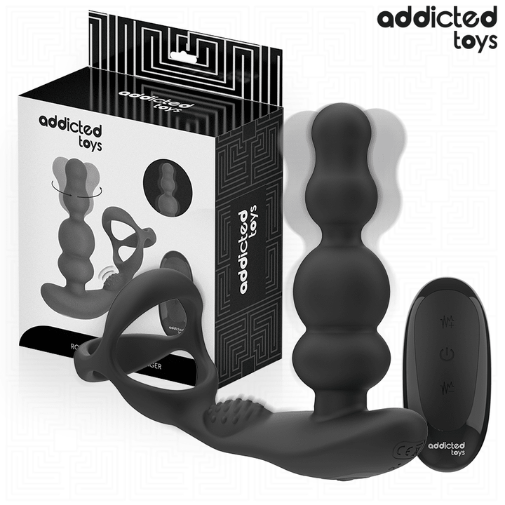 ADDICTED TOYS ROTATING REMOTE CONTROL PROSTATE MASSAGER - LuvMechanics