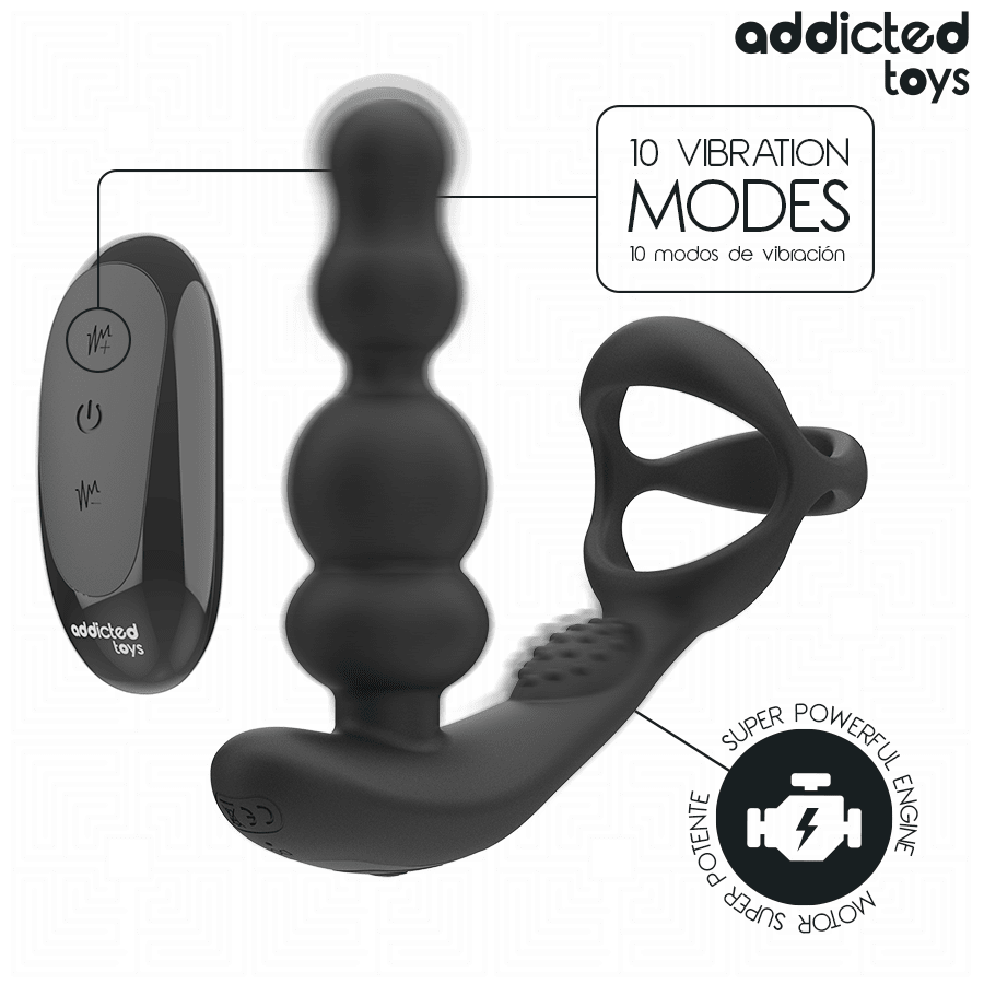 ADDICTED TOYS ROTATING REMOTE CONTROL PROSTATE MASSAGER - LuvMechanics