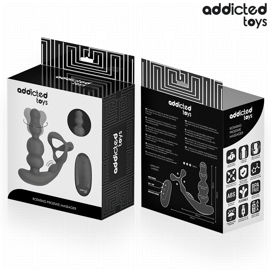 ADDICTED TOYS ROTATING REMOTE CONTROL PROSTATE MASSAGER - LuvMechanics