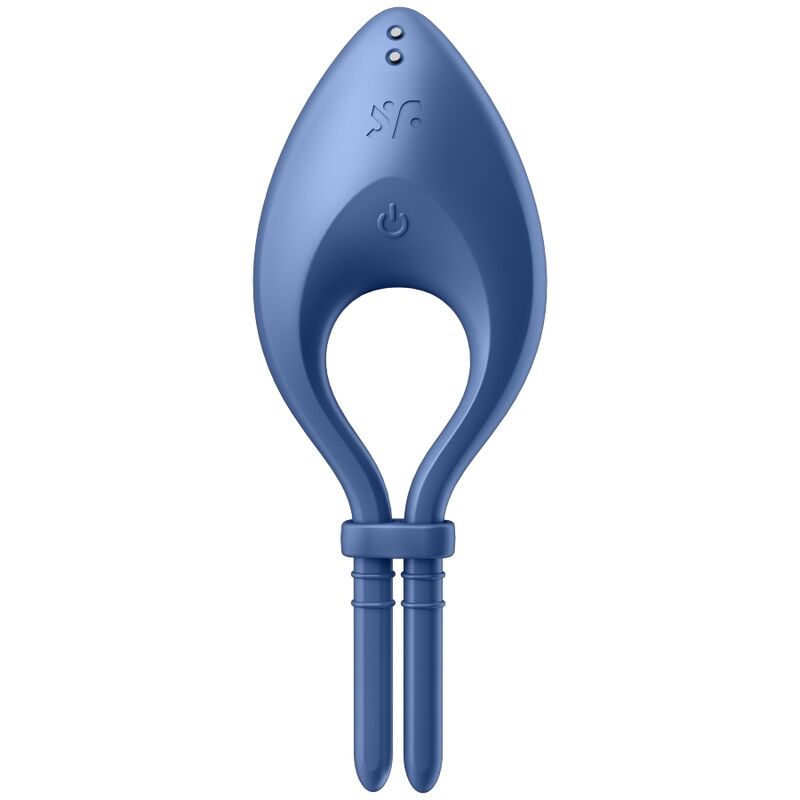 SATISFYER BULLSEYE RING VIBRATOR APP (blue) - LuvMechanics