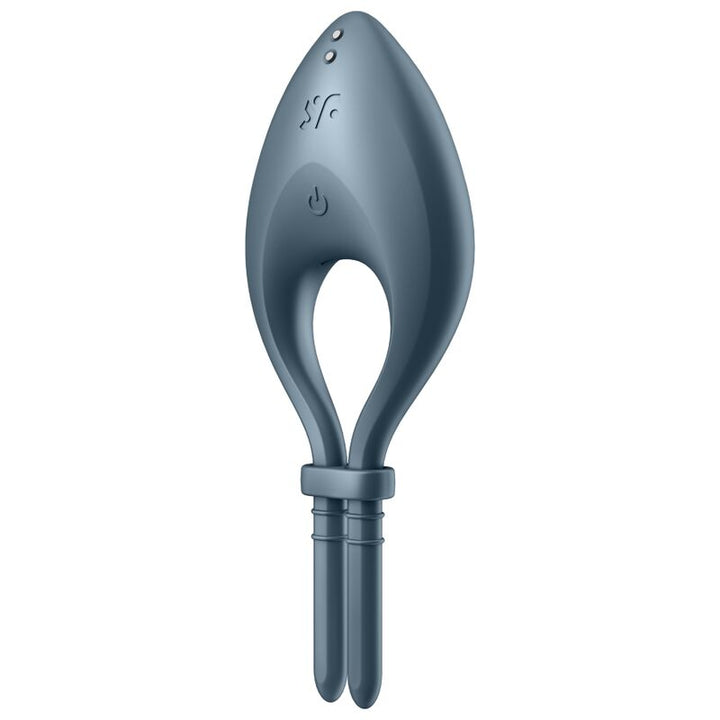 SATISFYER BULLSEYE RING VIBRATOR APP (grey) - LuvMechanics