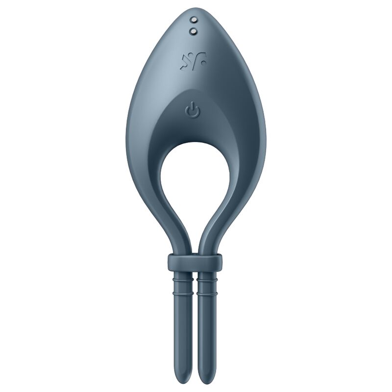 SATISFYER BULLSEYE RING VIBRATOR APP (grey) - LuvMechanics