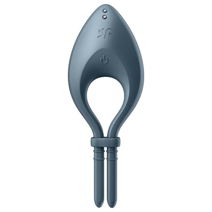 SATISFYER BULLSEYE RING VIBRATOR APP (grey) - LuvMechanics