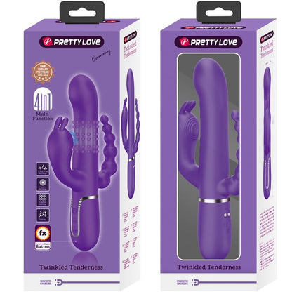 PRETTY LOVE CAMMY TRIPLE VIBRATOR 4 IN 1 (purple) - LuvMechanics