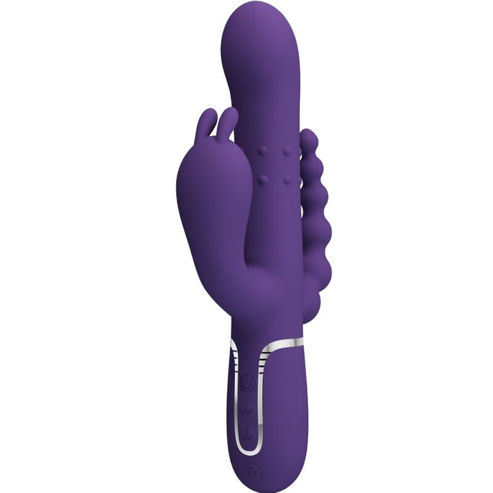 PRETTY LOVE CAMMY TRIPLE VIBRATOR 4 IN 1 (purple) - LuvMechanics