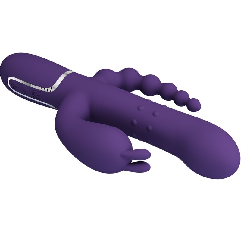 PRETTY LOVE CAMMY TRIPLE VIBRATOR 4 IN 1 (purple) - LuvMechanics