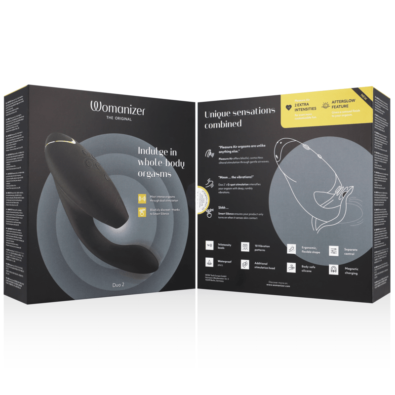 WOMANIZER DUO 2 STIMULATOR (black) - LuvMechanics