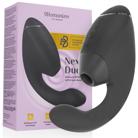WOMANIZER DUO NEXT CLITORAL STIMULATOR (black) - LuvMechanics
