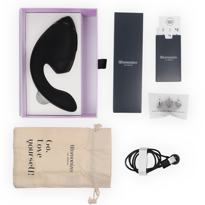 WOMANIZER DUO NEXT CLITORAL STIMULATOR (black) - LuvMechanics