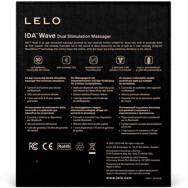 LELO IDA WAVE COUPLES MASSAGER (coral) - LuvMechanics