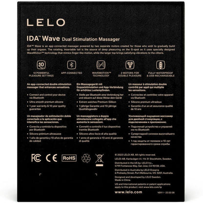 LELO IDA WAVE COUPLES MASSAGER (coral) - LuvMechanics