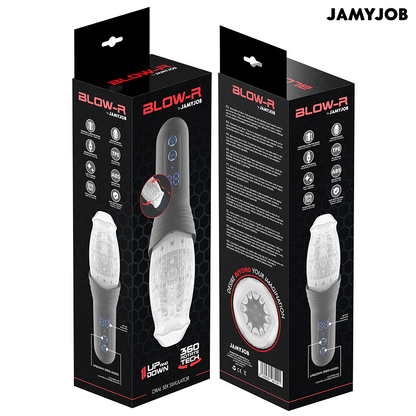 BLOW-R MASTURBATOR WITH THRUSTING AND ROTATION