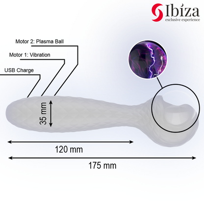 PLASMA SPHERE VIBRATOR AND STIMULATOR