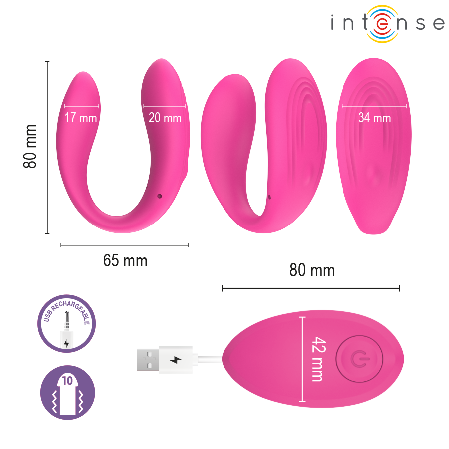 INTENSE - NORA VIBRIRAJUĆI STIMULATOR SA ŠTIPALJKOM