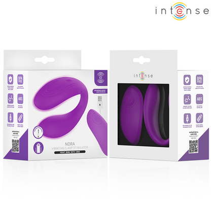 NORA VIBRATING CLAMP STIMULATOR PURPLE