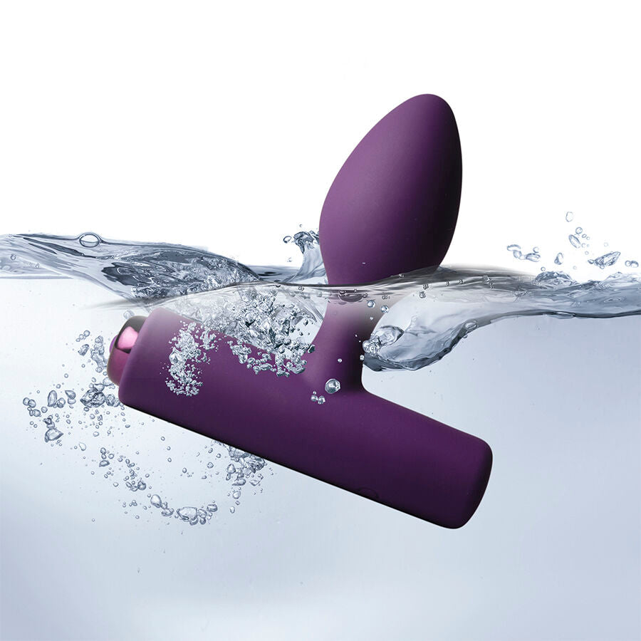 NOVA SOLARIS RECHARGEABLE SLIM & POWERFUL ANAL PLUG 16 FUNCTION PURPLE
