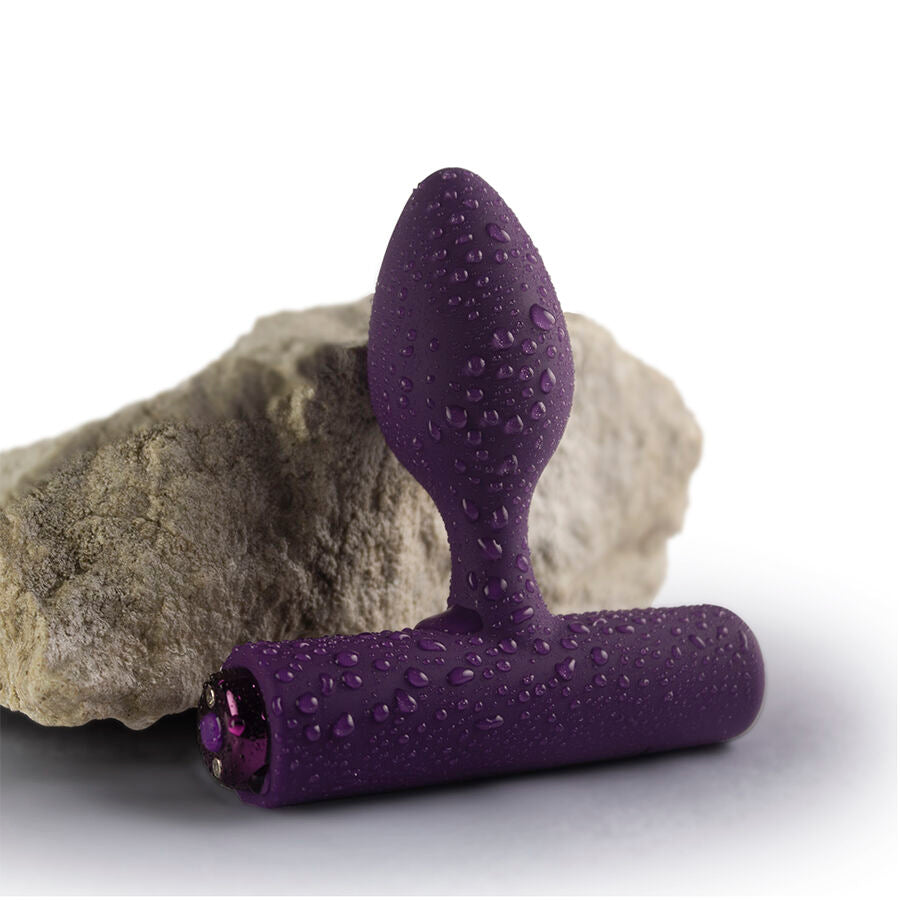 NOVA SOLARIS RECHARGEABLE SLIM & POWERFUL ANAL PLUG 16 FUNCTION PURPLE