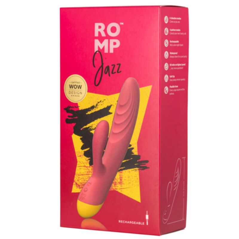 JAZZ RECHARGEABLE RABBIT VIBRATOR RED