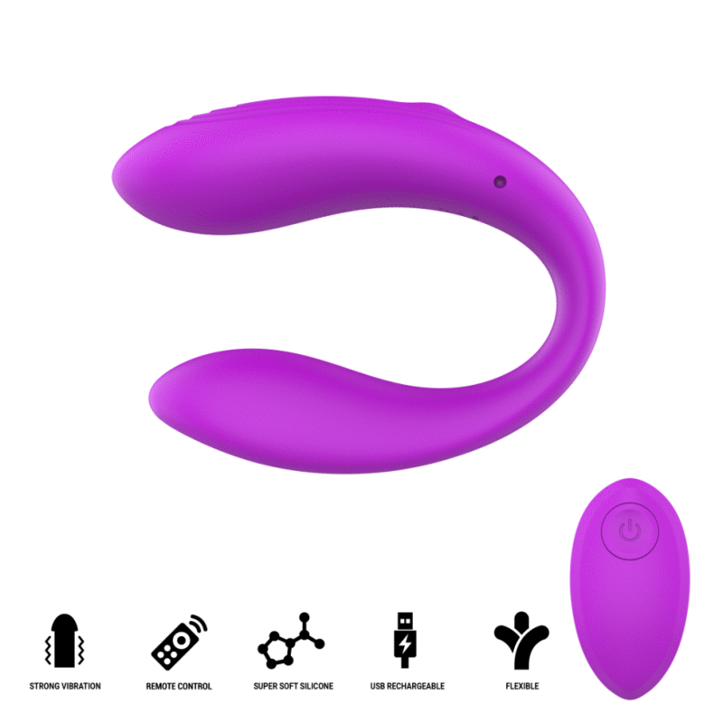 NORA VIBRATING CLAMP STIMULATOR PURPLE