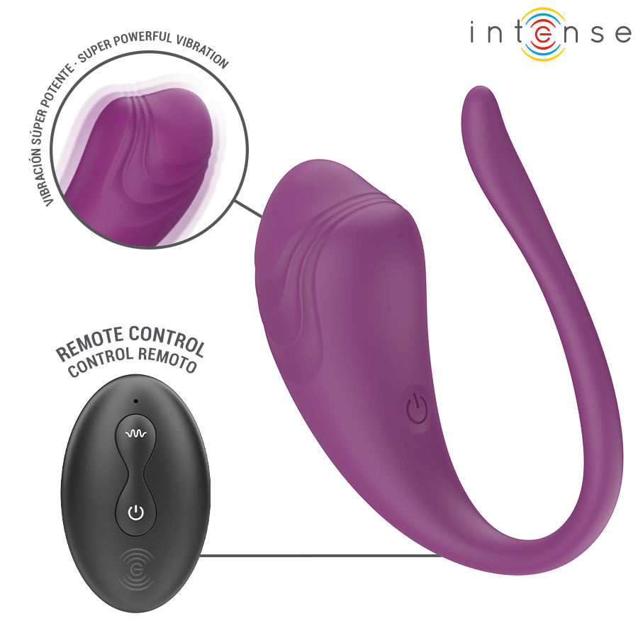 INTENSE REMOTE CONTROL INTENSE - OLIVIA PURPLE VIBRATING EGG WITH REMOTE CONTROL - LuvMechanics