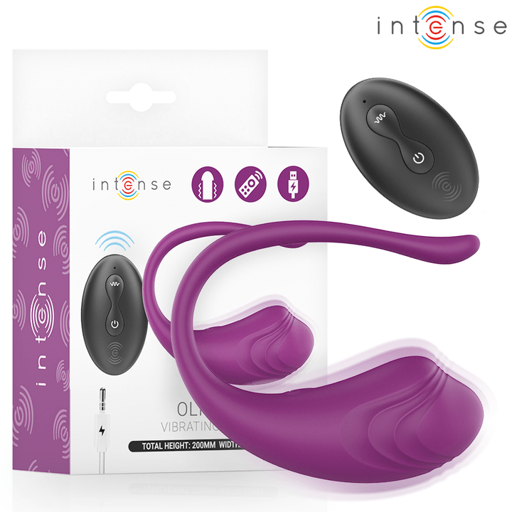 INTENSE REMOTE CONTROL INTENSE - OLIVIA PURPLE VIBRATING EGG WITH REMOTE CONTROL - LuvMechanics