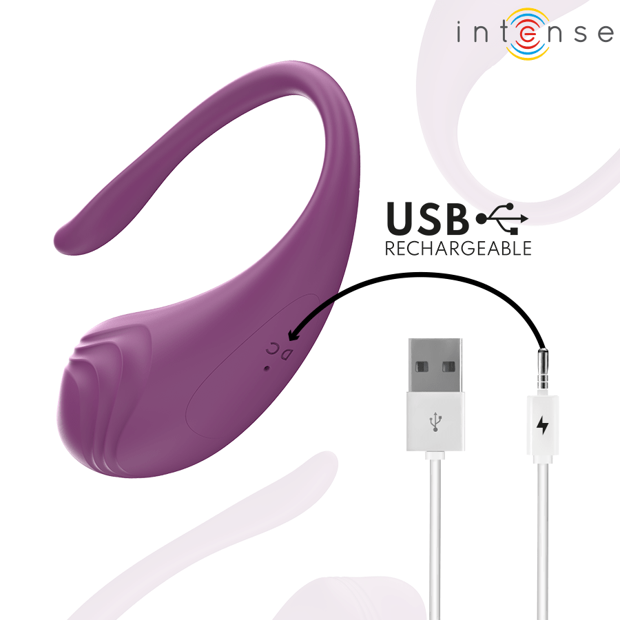 INTENSE REMOTE CONTROL INTENSE - OLIVIA PURPLE VIBRATING EGG WITH REMOTE CONTROL - LuvMechanics