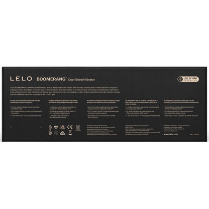 LELO BOOMERANG DOUBLE ENDED VIBRATOR - LuvMechanics