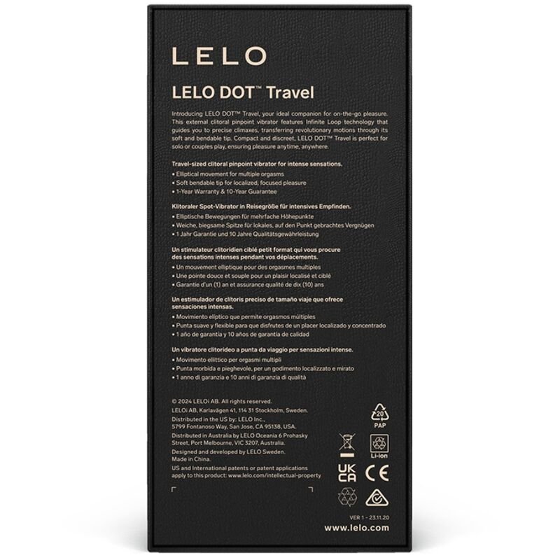 LELO DOT TRAVEL CLITORIS STIMULATOR - LuvMechanics