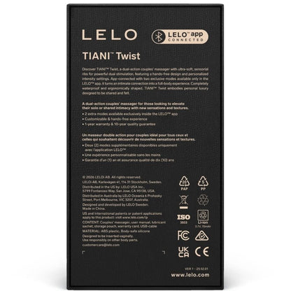 LELO TIANI TWIST COUPLES VIBRATOR - LuvMechanics
