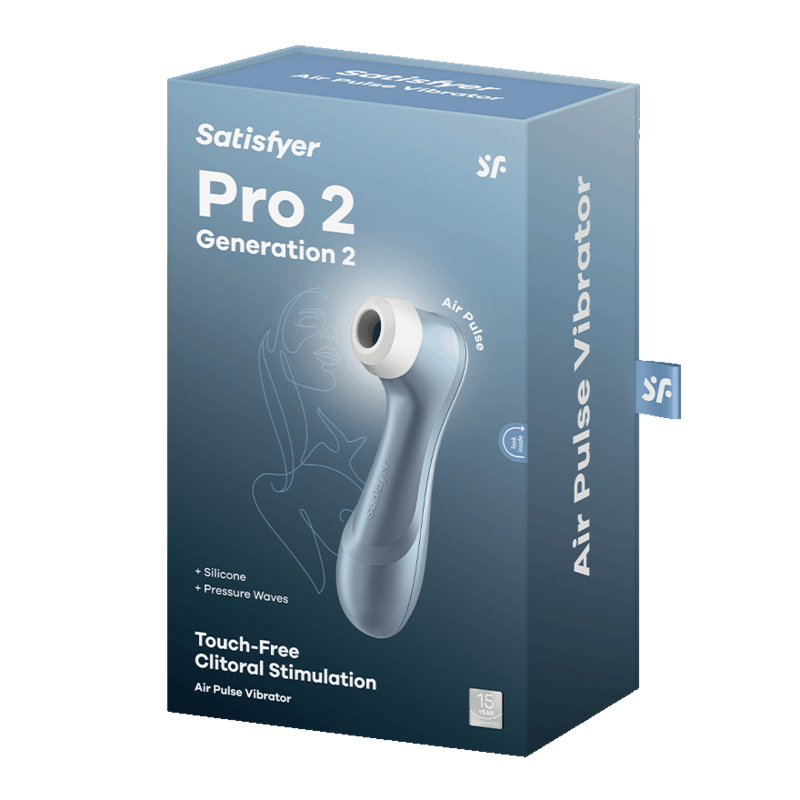 SATISFYER PRO 2 AIR PULSE STIMULATOR (blue) - LuvMechanics