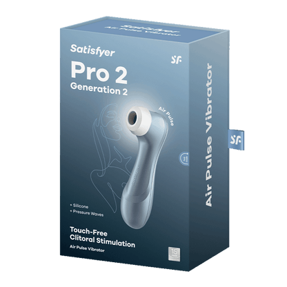 SATISFYER PRO 2 AIR PULSE STIMULATOR (blue) - LuvMechanics