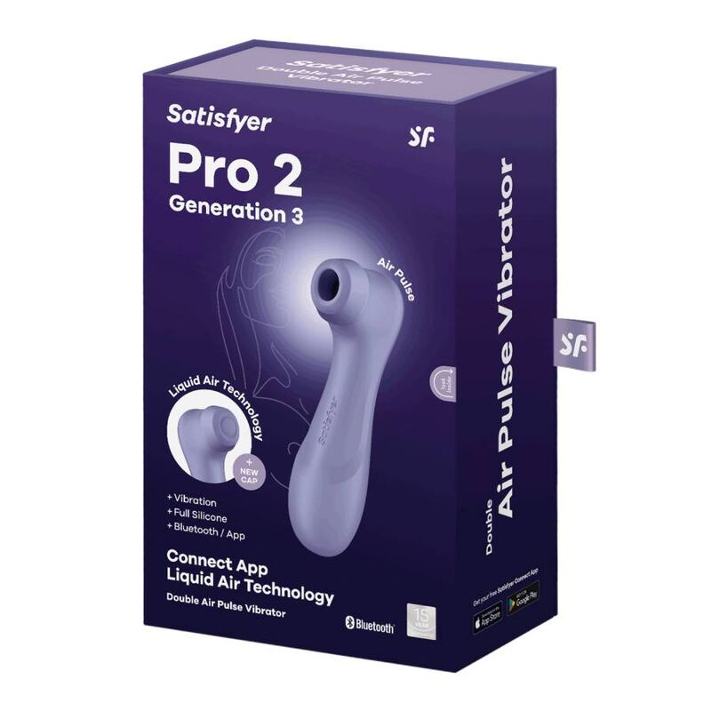 SATISFYER PRO 2 GENERACIÓN 3 AIR PULSE TECH VIBRATOR (lilac) - LuvMechanics