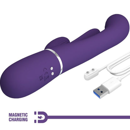 PRETTY LOVE SHANIA TRIPLE RABBIT VIBRATOR (purple) - LuvMechanics