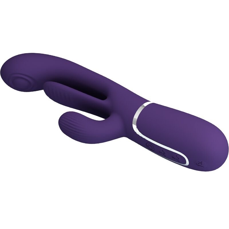 PRETTY LOVE SHANIA TRIPLE RABBIT VIBRATOR (purple) - LuvMechanics
