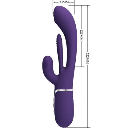 PRETTY LOVE SHANIA TRIPLE RABBIT VIBRATOR (purple) - LuvMechanics