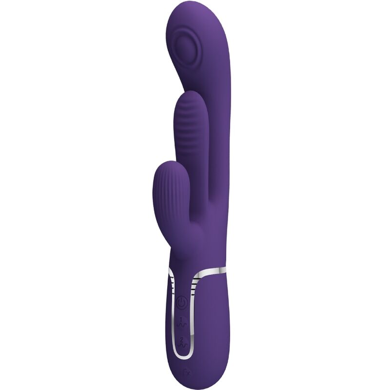 PRETTY LOVE SHANIA TRIPLE RABBIT VIBRATOR (purple) - LuvMechanics