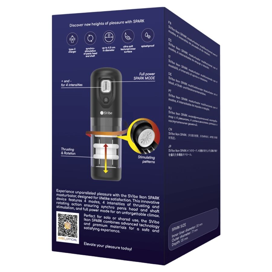 SNAIL VIBE IKON SPARK THRUSTING & ROTATION MASTURBATOR - LuvMechanics