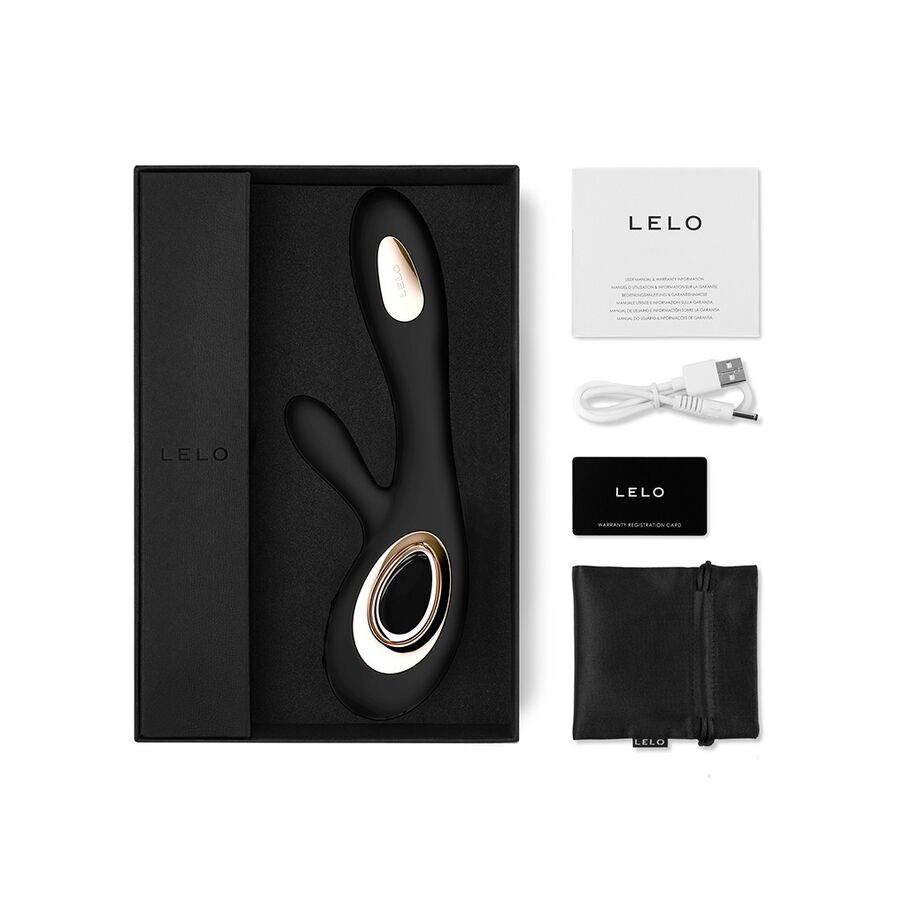 LELO SORAYA WAVE VIBRATOR RABBIT (black) - LuvMechanics