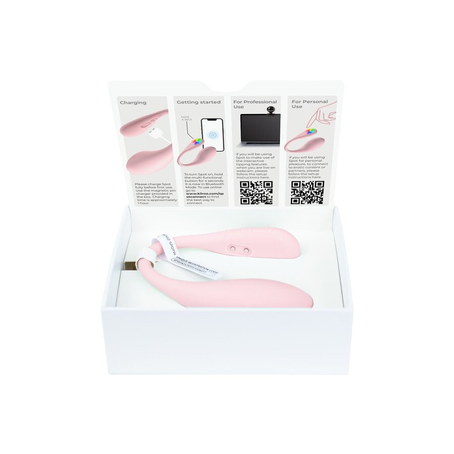 KIIROO SPOT KISS ME U-SHAPED VIBRATOR (pink) - LuvMechanics